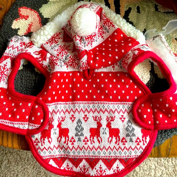 🐾Super Cute “WAG N WOOF” woollike Sherpa winter dog jacket.🍁☃️❄️ - Picture 6 of 8